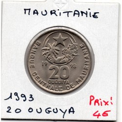 Mauritanie 20 Ouguiya 1993 Sup, KM 5 pièce de monnaie