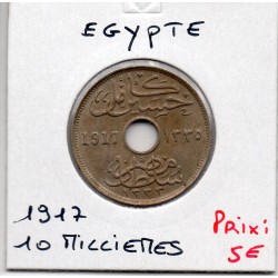 Egypte 10 Milliemes 1335 AH - 1917 KN Sup, KM 316 pièce de monnaie