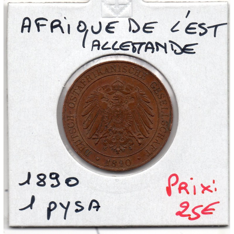 Afrique est Allemande 1 Pesa ou Pysa 1890 Sup- KM 1 pièce de monnaie