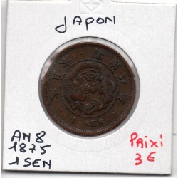 Japon 1 Sen Meiji an 8 1875...