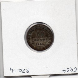Italie Napoléon 10 centesimi 1809 M Milan B+,  KM C4 pièce de monnaie