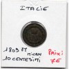 Italie Napoléon 10 centesimi 1809 M Milan B+,  KM C4 pièce de monnaie