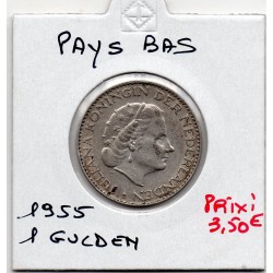 Pays Bas 1 Gulden 1955 TTB,...