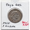 Pays Bas 1 Gulden 1955 TTB, KM 184 pièce de monnaie