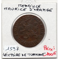 Pays Bas Medaille Maurice d'orange, Victoire a Turnhout 1597 TTB+