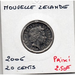 Nouvelle Zélande 20 cents 2006 Spl, KM 118 pièce de monnaie