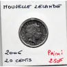 Nouvelle Zélande 20 cents 2006 Spl, KM 118 pièce de monnaie
