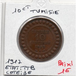 Tunisie, 10 Centimes 1917...
