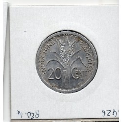 Indochine 20 cents 1945 B Beaumont Sup, Lec 252 pièce de monnaie
