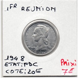 Réunion, 1 franc 1948 FDC,...