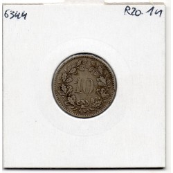 Suisse 10 rappen 1850, KM 21 pièce de monnaie