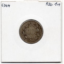 Suisse 10 rappen 1850, KM 21 pièce de monnaie