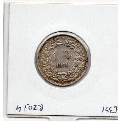 Suisse 1 franc 1910 TTB+, KM 24 pièce de monnaie