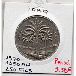 Irak 250 fils 1970 - 1390 AH TTB, KM 130 pièce de monnaie