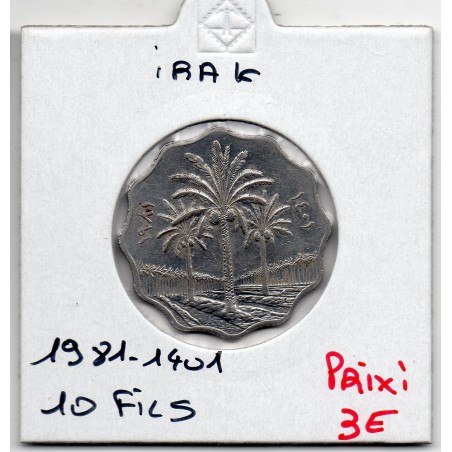 Irak 10 fils 1981 - 1401 AH Sup, KM 126a pièce de monnaie