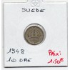 Suède 10 Ore 1948 Sup, KM 813 pièce de monnaie