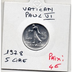 Vatican Paul VI 5 lire 1978...