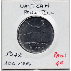 Vatican Paul VI 100 lire 1978 FDC, KM 137 pièce de monnaie