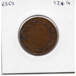 Canada 1 cent 1918 TTB, KM 21 pièce de monnaie