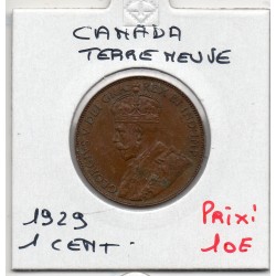 Terre Neuve 1 cent 1929 TTB, KM 16 pièce de monnaie