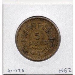5 francs Lavrillier 1945 C Castelsarrasin TTB, France pièce de monnaie