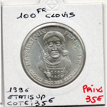100 francs Clovis 1996 Sup, France pièce de monnaie