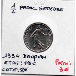 1/2 Franc Semeuse Nickel 1994 dauphin FDC, France pièce de monnaie
