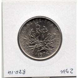 5 francs Semeuse Cupronickel 1974 FDC, France pièce de monnaie