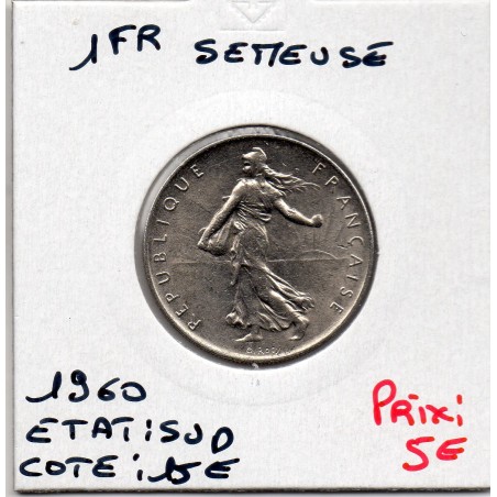 1 franc Semeuse Nickel 1960 Sup, France pièce de monnaie