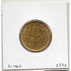 Tunisie, 1 franc 1945 - 1364 AH Sup+, Lec 244 pièce de monnaie