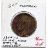 Monaco Honore V 5 centimes 1837 MC TB, Gad 103 pièce de monnaie