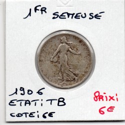1 franc Semeuse Argent 1901 TB, France pièce de monnaie