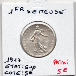 1 franc Semeuse Argent 1917 Sup, France pièce de monnaie