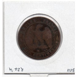 10 centimes Napoléon III tête nue 1855 Ancre MA Marseille TB-, France pièce de monnaie