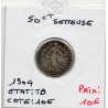 50 centimes Semeuse Argent 1904 TB, France pièce de monnaie