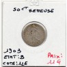 50 centimes Semeuse Argent 1903 B, France pièce de monnaie