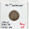 50 centimes Semeuse Argent 1902 B, France pièce de monnaie