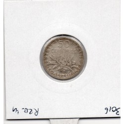 50 centimes Semeuse Argent 1902 B, France pièce de monnaie