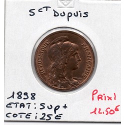 5 centimes Dupuis 1898 Sup+, France pièce de monnaie