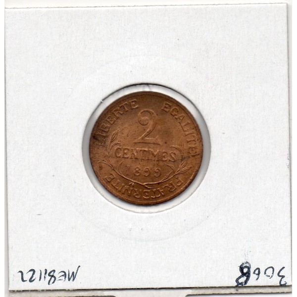 2 centimes Dupuis 1899 Spl, France pièce de monnaie