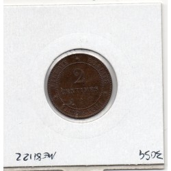 2 centimes Cérès 1879 petit A Paris Sup, France pièce de monnaie