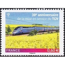 Autoadhésif Yvert No 603 Timbre pro entreprise TGV