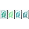 Autoadhésifs Yvert No 604-607 Timbres pro entreprise lettres vertes