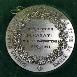 Médaille Bureau assistance judiciaire Argent, Dupuis 1961 poincon corne