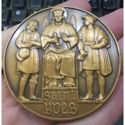 médaille mausolée de Saint Yves le minihy tréguier P. Lenoir Bronze