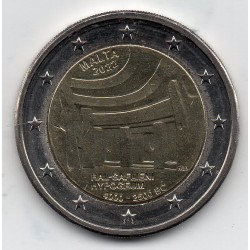 2 euro commémorative Malte 2022 Hypogée de Hal Saflieni piece de monnaie €