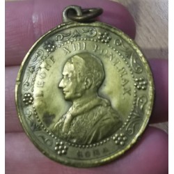 Médaille Vatican Pape Leon XIII, place St Pierre de Rome 1887