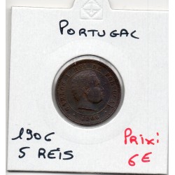 Portugal 5 reis 1906 Sup, KM 530 pièce de monnaie