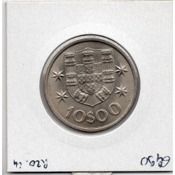 Portugal 10 escudos 1971 FDC, KM 600 pièce de monnaie