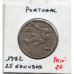 Portugal 25 escudos 1982 Spl, KM 616 pièce de monnaie